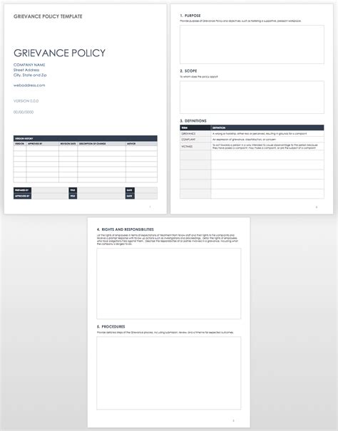 Grievance Policy Template