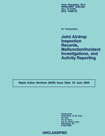 Amazon.in: Buy Joint Airdrop Inspection Records, Malfunction/Incident ...