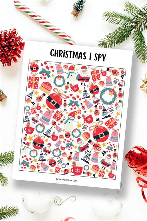 Christmas I Spy Printable — Gathering Beauty