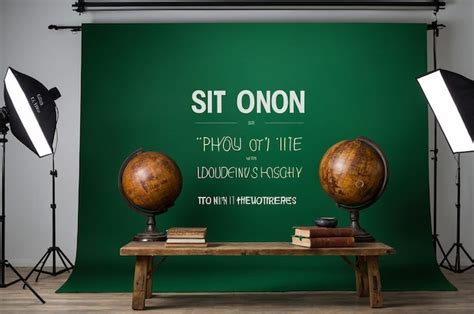 A green board with a green background that says quot sit on it quot ...