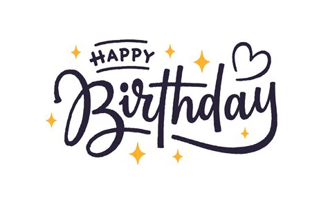 Happy birthday lettering on hand drawn birthday icon background ...