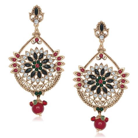 Amina Creation Gold Plated Dangler Earrings – JewelEMarket