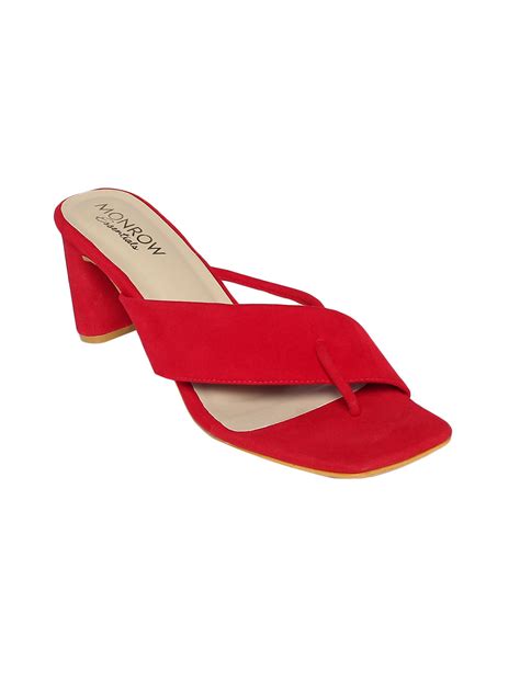 Relia Red Heels – Monrow Shoes