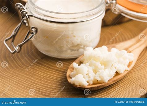 Milk kefir grains stock photo. Image of organic, bowl - 69239106