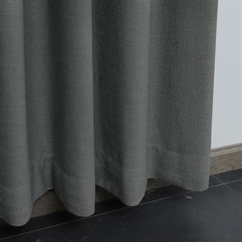 Buy Fcosie Extra Long Curtains 10-24 ft Length, Solid Luxury Linen ...