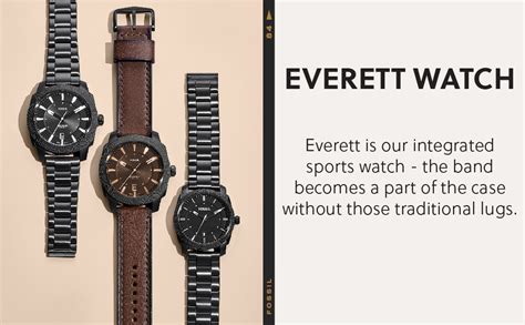 Buy Fossil Everett Analog Red Dial Men's Watch-FS5984 at Amazon.in