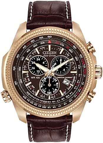 Citizen Leather Eco-Drive Perpetual Calendar Men Analog Watch - Bl5403 ...