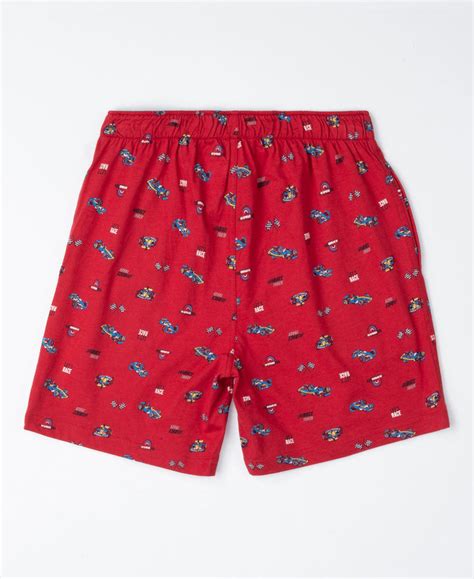 Buy Super Combed Cotton Printed Boxer Shorts with Side Pockets - Chili ...