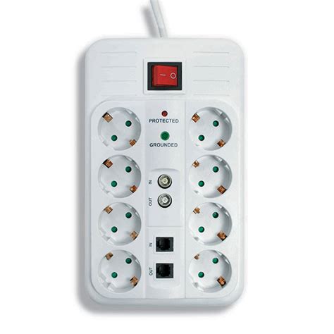 Produžni kabl - prenosiva utičnica sa prenaponskom zaštitom Commel 3 m ...