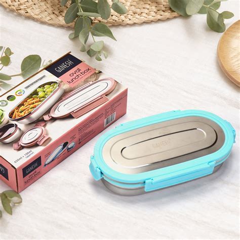 8141 Ganesh Stainless Steel Lunch Box & Small Container — DeoDap