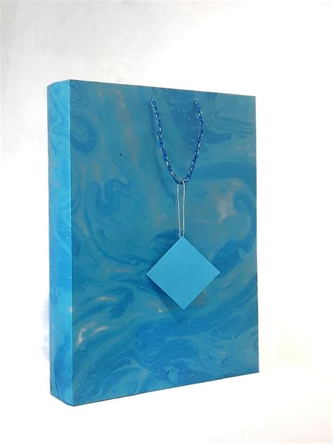 Hand Crafted Marbled Paper Gift Bags | Ideal for Marriages & Festivals ...