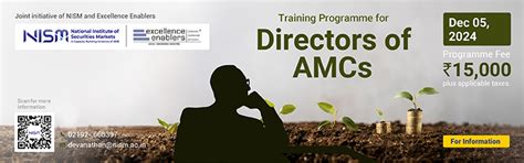 Training Programme for Directors Of AMCs - National Institute of ...
