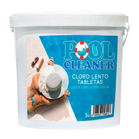 Cloro lento tabletas 200gr Pool Cleaner – Cuido Mi Negocio