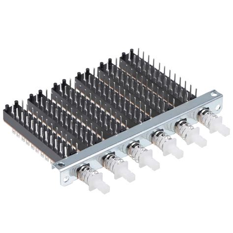 uxcell Interlock Push Button Switch Piano Type 8PDT 24 Pin 6 Row ...