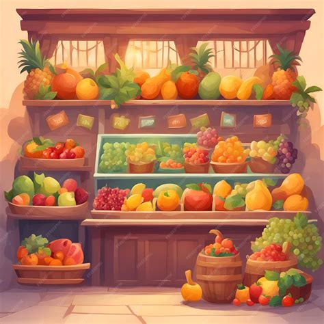 Fruit Shop Pizza Shop Sweet Shop Cartoon 的图像结果