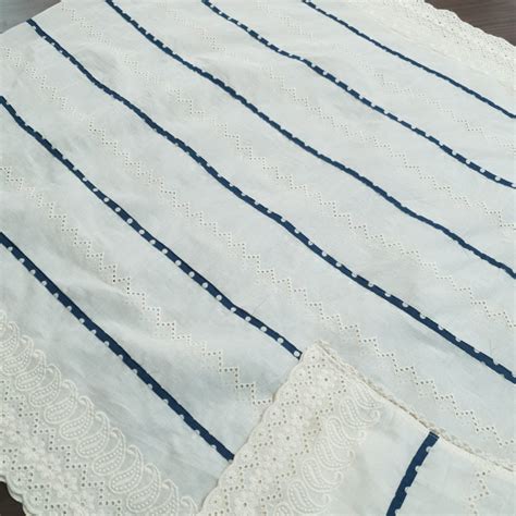 Set 26-24th Mar - Blue Polka Cotton Kurta - Designer Crotia Neck ...