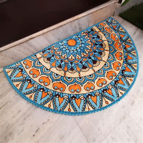 Avioni Home Floor Mats in Beautiful Traditional Rangoli Design | Anti ...
