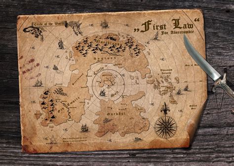 First Law trilogy by Joe Abercrombie - fan made map | Map, Fantasy map ...