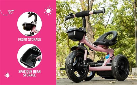 Kidsmate Foldable Tricycle for Kids | Sturdy & Durable Baby Trikes with ...