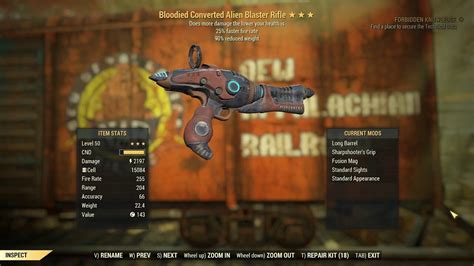 Image result for Alien Fallout 76 Alien Blaster