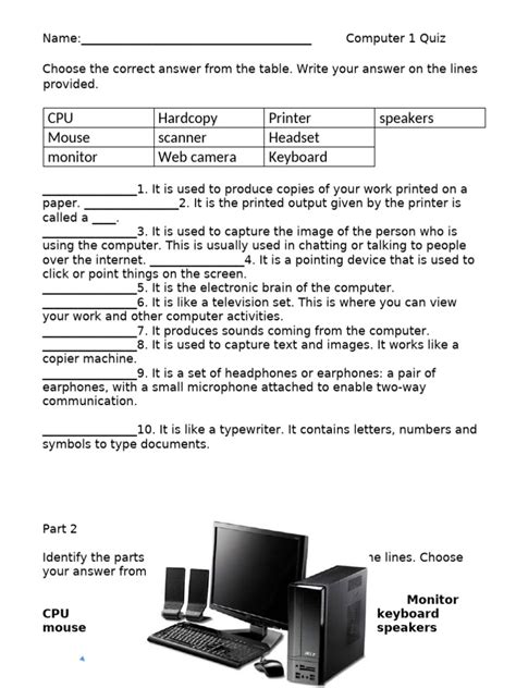 Image result for Notes for Computer Quiz