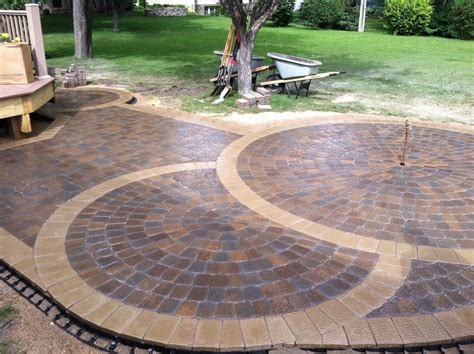 Creating A Circular Paver Patio For A Home - Patio Designs
