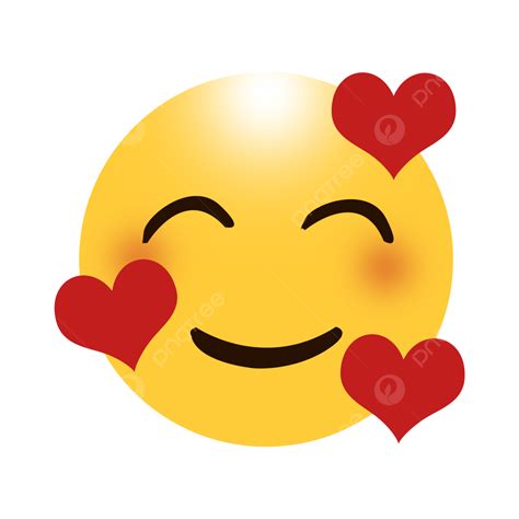 Free Emoji With Three Hearts, Emoji, Emoji Love, Heart Icon PNG Transparent Clipart Image and ...