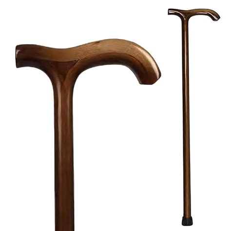 YBBTCAN Wooden Walking Cane for Men and Women, One-Piece Wooden Cane ...
