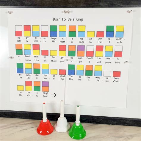 Born to Be a King Handbell Chart - Primary Singing