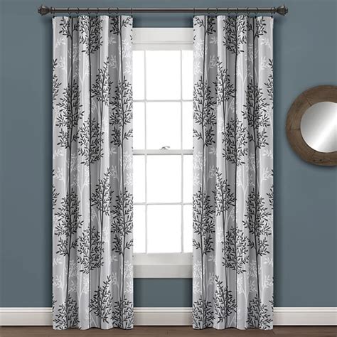 Lush Decor Linear Tree Insulated Rod Pocket 100% Blackout Window ...