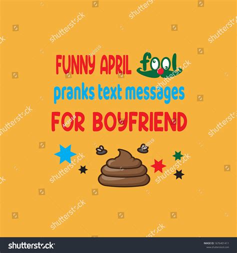Funny April Fools Pranks Text Message Stock Vector (Royalty Free ...