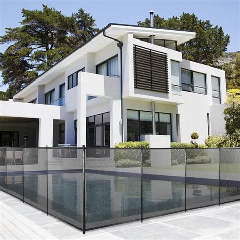 Buy Security Pool Fence 4 ft. x 12 ft. Removable Pool Fence 1000D PVC ...