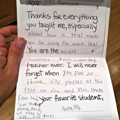 Nice Thank You Letters For Teachers at Hugo Frankland blog