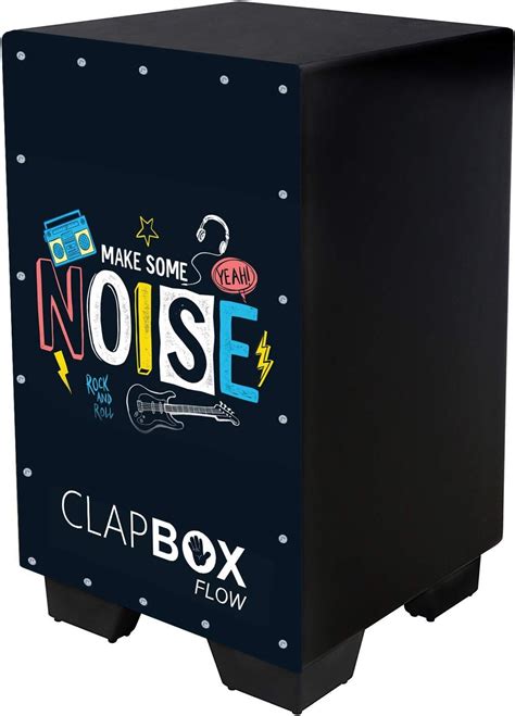 Clapbox Flow Graphic Cajon- Walnut wood (H:50 W:30 L:30) - 3 Internal ...