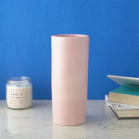 Pink Cylindrical Ceramic Vase – The Decor Mart