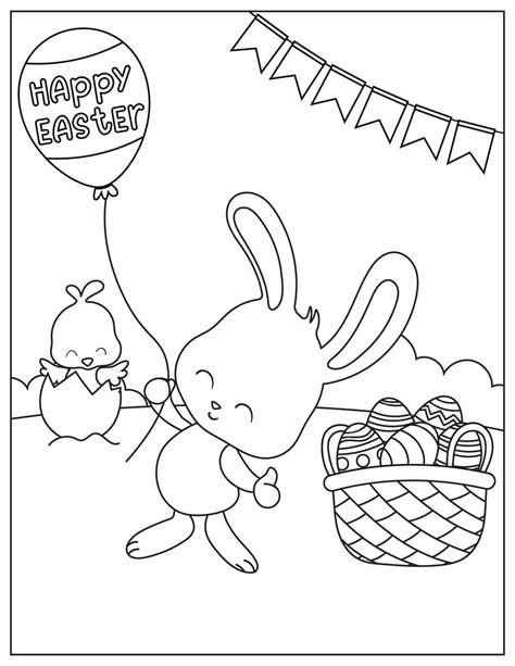 Kids Easter Coloring Pages Free Printable Easter Bunny Coloring Pages