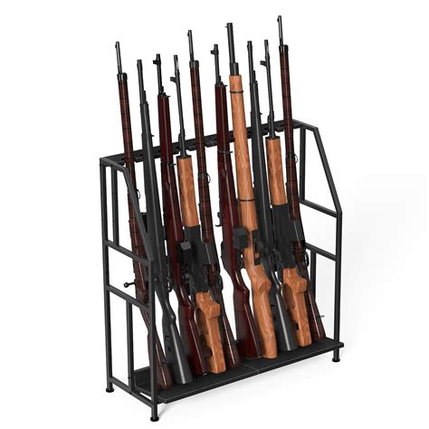 Amazon.com: Gun Racks,Wooden Indoor Rifle Racks,Floor Standing Shotgun ...