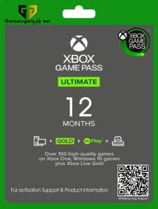 Xbox Game Pass Ultimate: 12 Month – Xbox Series X|S – Xbox One with ...