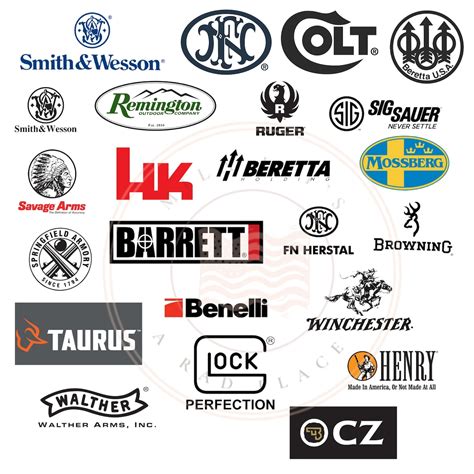 Gun Manufacturers Logos Colt Sig Sauer Remington Baretta | Etsy