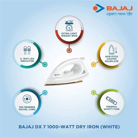 Bajaj DX 7 1000-Watt Dry Iron