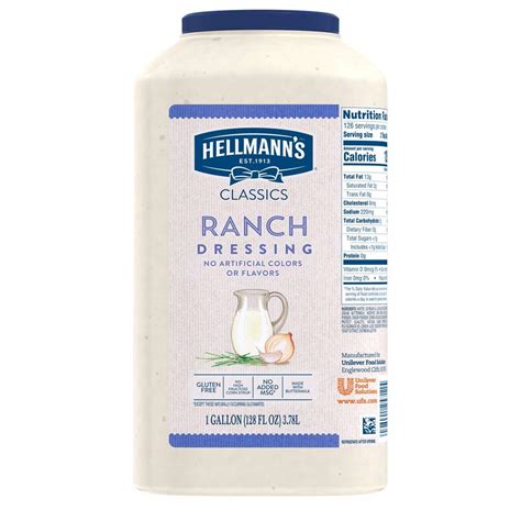 Buy Hellmann's Classics Ranch Salad Dressing Jug Gluten Free, No ...