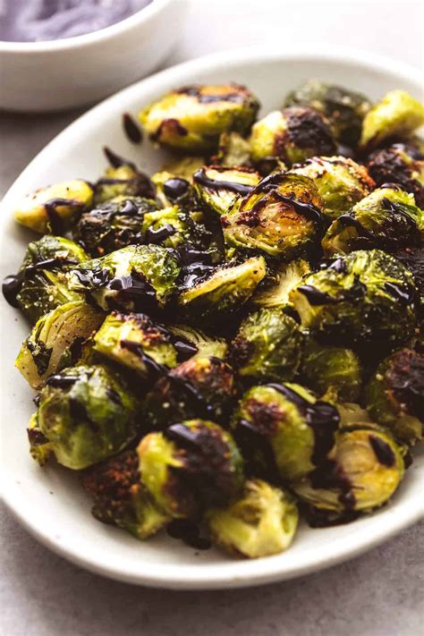 Roasted Brussels Sprouts with Parmesan and Balsamic | Creme De La Crumb