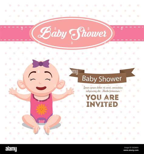 Baby shower invitation card design Stock Vector Image & Art - Alamy