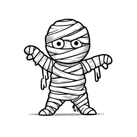 Mummy Clip Art Black And White