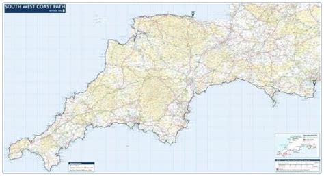 Buy South West Coast Path National Trail Road Map (National Trail ...