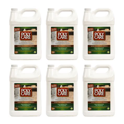 POLYCARE Stone & Tile Floor Cleaner Super Concentrate - 128 Fl Oz (6 ...