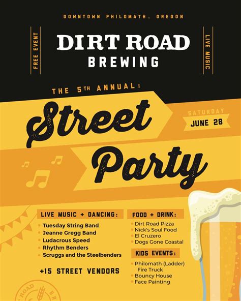 Dirt Road Brewing Street Party set for Saturday - Philomath News