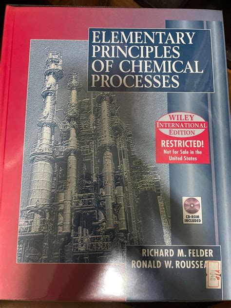 Image result for Elementary Principles of Chemical Processes