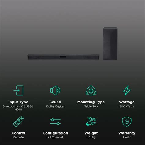 Buy LG SN4 300W Bluetooth Soundbar with Remote (Dolby Digital, 2.1 ...
