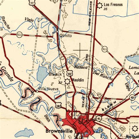 Brownsville, TX (1953, 250000-Scale) Map by United States Geological ...